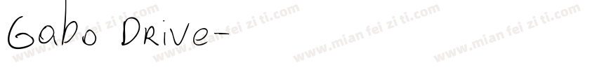 Gabo Drive字体转换